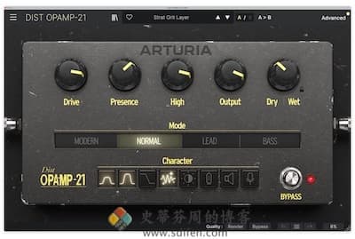 Arturia Dist OPAMP-21 主界面
