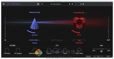 Arturia Efx REFRACT 主界面