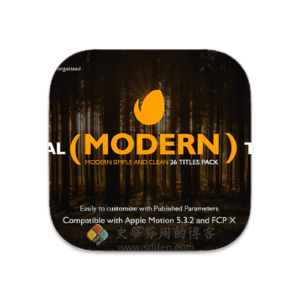 FCPX标题字幕插件：Special Modern Titles Pack-史蒂芬周的博客