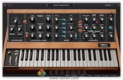 Arturia Mini V 主界面