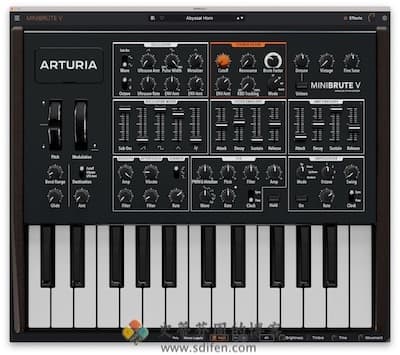 Arturia MiniBrute V 主界面
