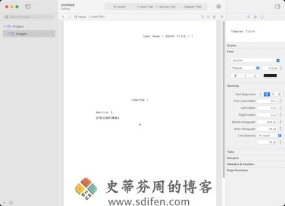 Storyist 主界面