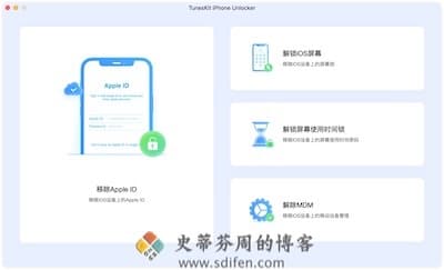 TunesKit iPhone Unlocker 主界面