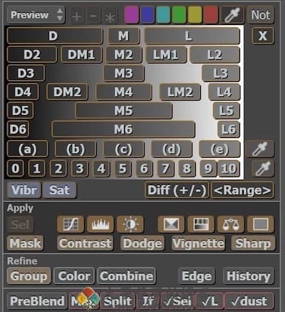Lumenzia 主界面